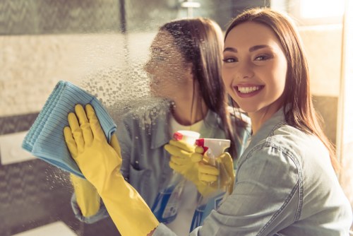 Monitoring health and safety standards during cleaning operations