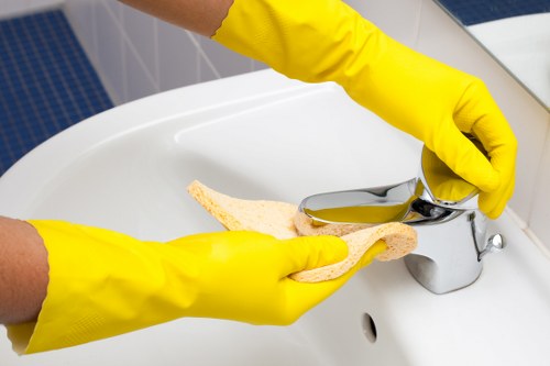 Carpet cleaning service in a Kings Cross apartment building